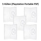 5x PSP Playstation Portable UMD Film Leerhüllen Ersatzhülle Spielhülle Game Hülle - NEU