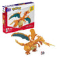 Mega GWY77 Mattel - Pokemon Glurak Charizard 222 Teile Spielzeug - NEU