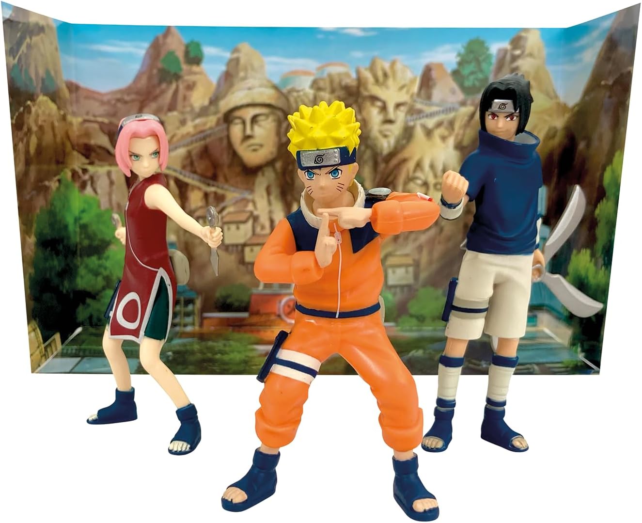 Naruto Set mit 3 Figuren ( Naruto, Sasuke, Sakura) 10cm - NEU