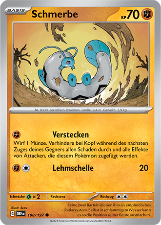 Pokemon Karmesin & Purpur - Obsidian Flammen (Karten 100-199 zur Auswahl)