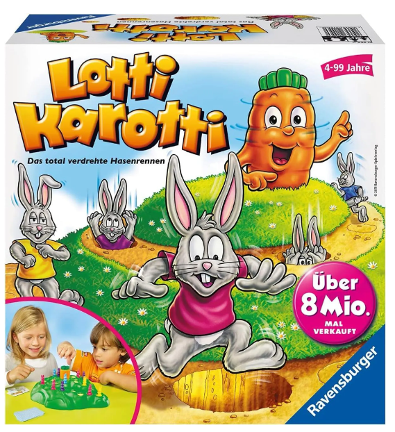 Ravensburger 22343 Lotti Karotti Kinderspiel 2-4 Spieler ab 4 Jahre - NEU
