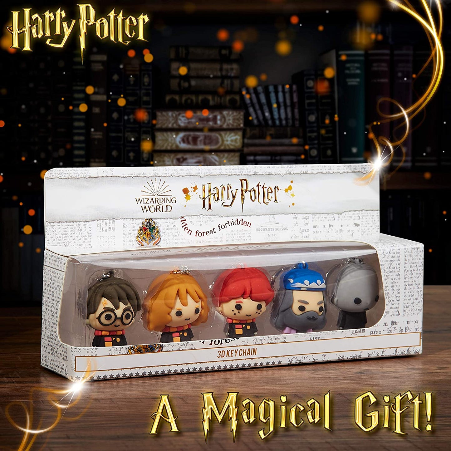 Harry Potter Schlüsselanhänger Set (5 Figuren) Keychain