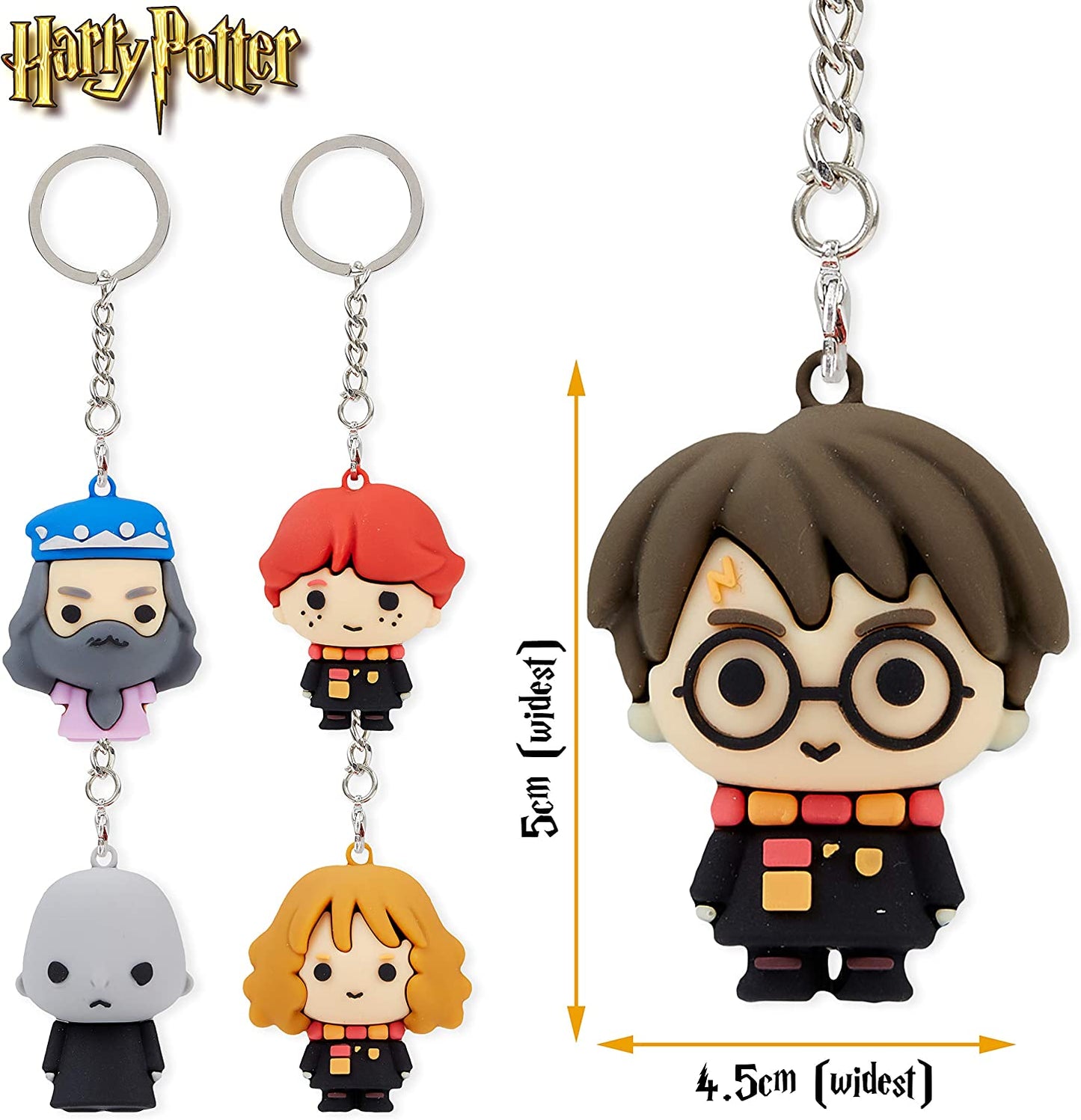Harry Potter Schlüsselanhänger Set (5 Figuren) Keychain