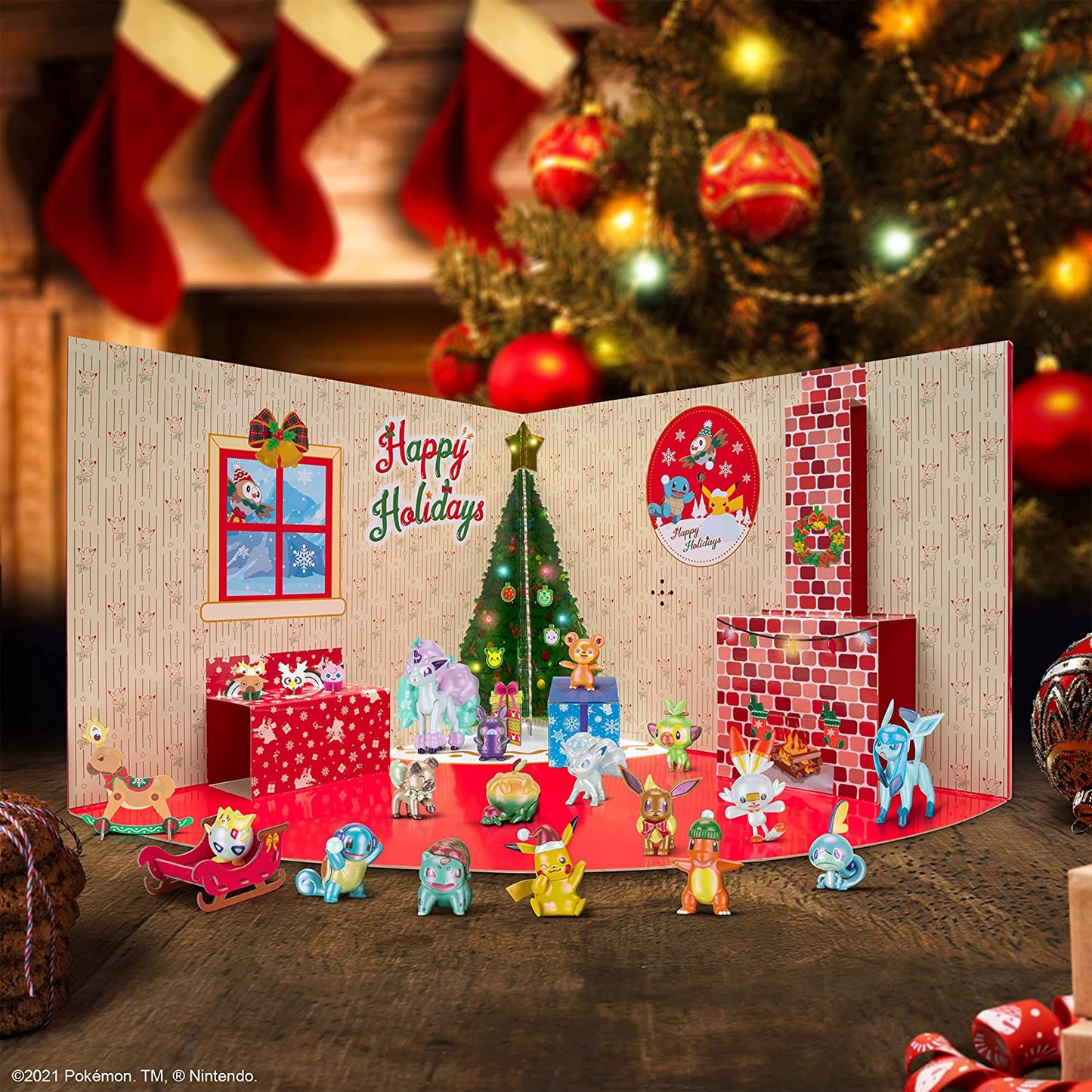 Pokemon Deluxe Adventskalender Weihnachtskalender mit Licht & Sound