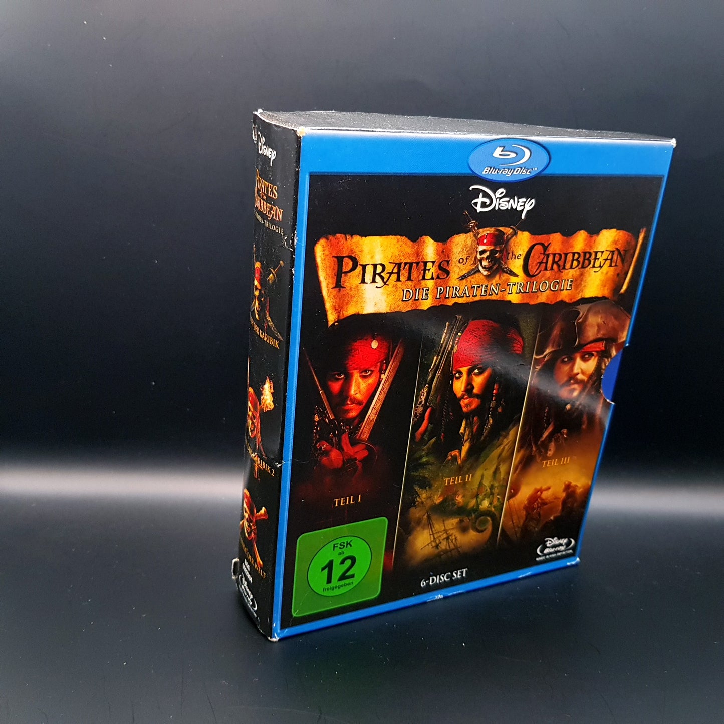 Fluch der Karibik  1-3 Die Piraten-Trilogie (Pirates of the caribean) - Blu Ray Zustand sehr gut