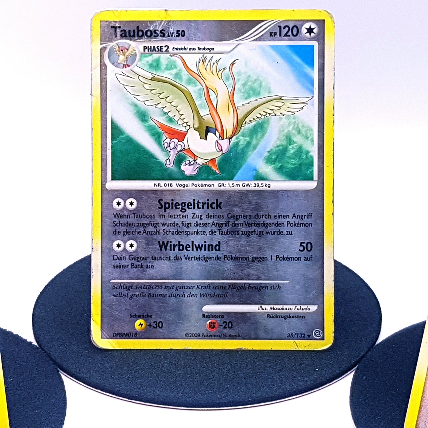 Pokemon Karten Taubsi 99/132 Tauboga 58/132 Tauboss 35/132 holo Diamant & Perl 2008