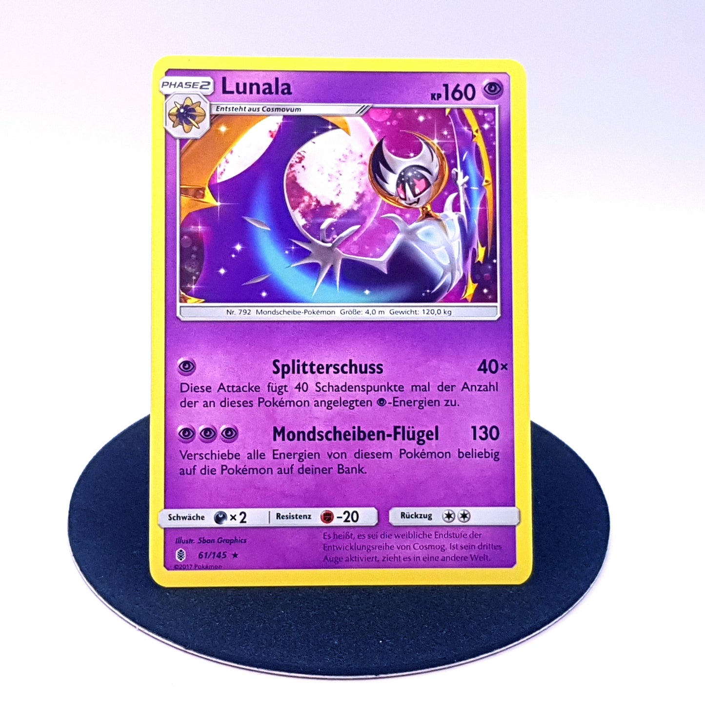 Pokemon Karte Lunala 61/145 Sonne & Mond 2017 mint