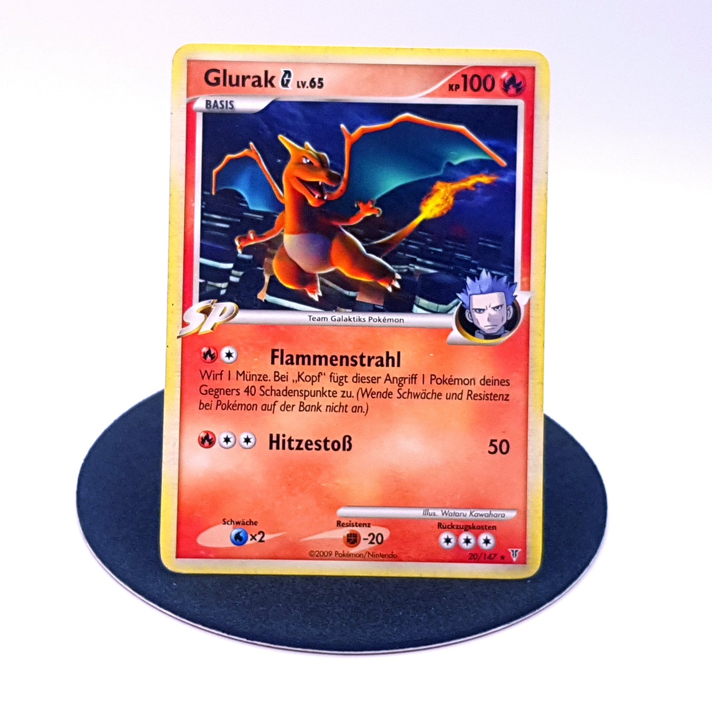 Pokemon Karte Glurak G 20/147 Platin 2009 good