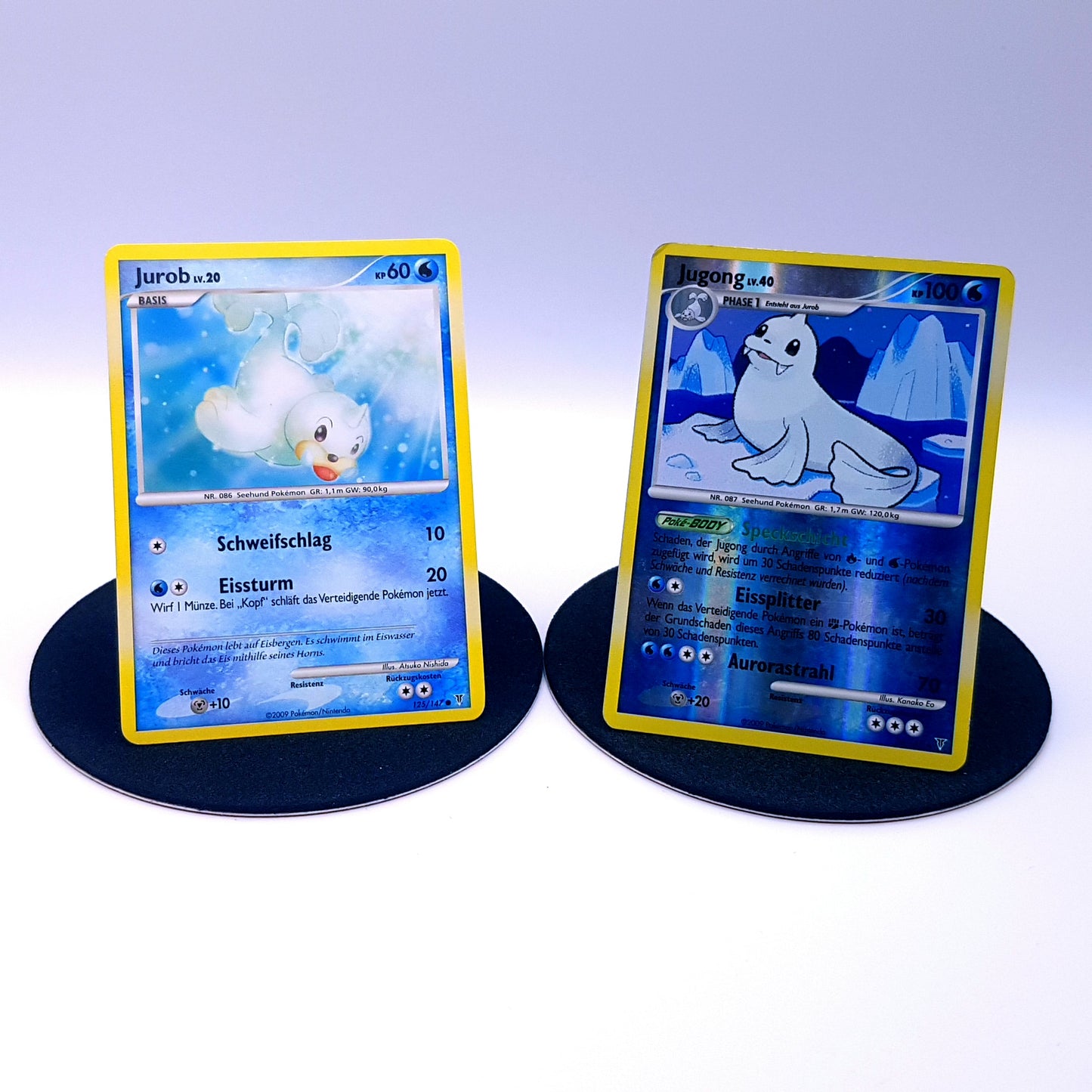 Pokemon Karten Jurob 125/147 & Jugong 24/147 holo Platin 2009