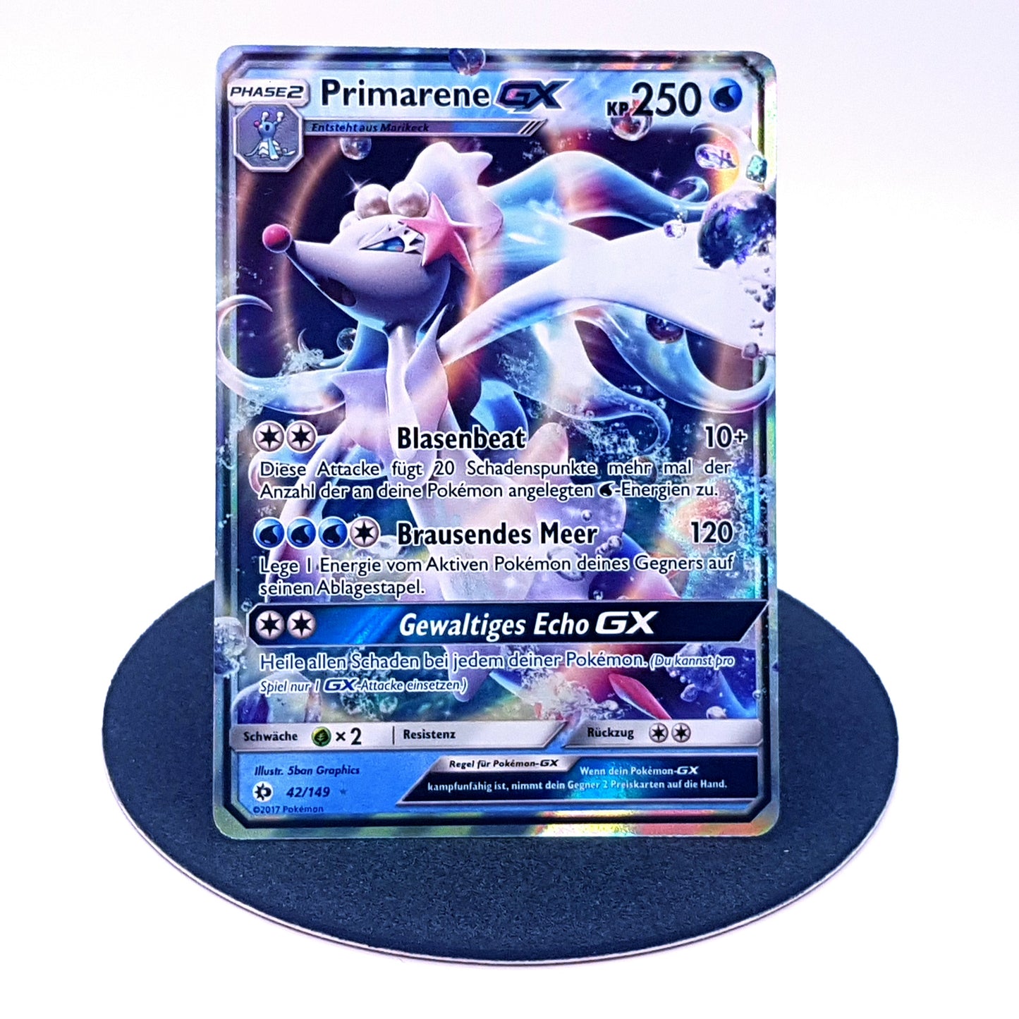 Pokemon Karte Primarene GX 42/149 holo Sonne & Mond 2017