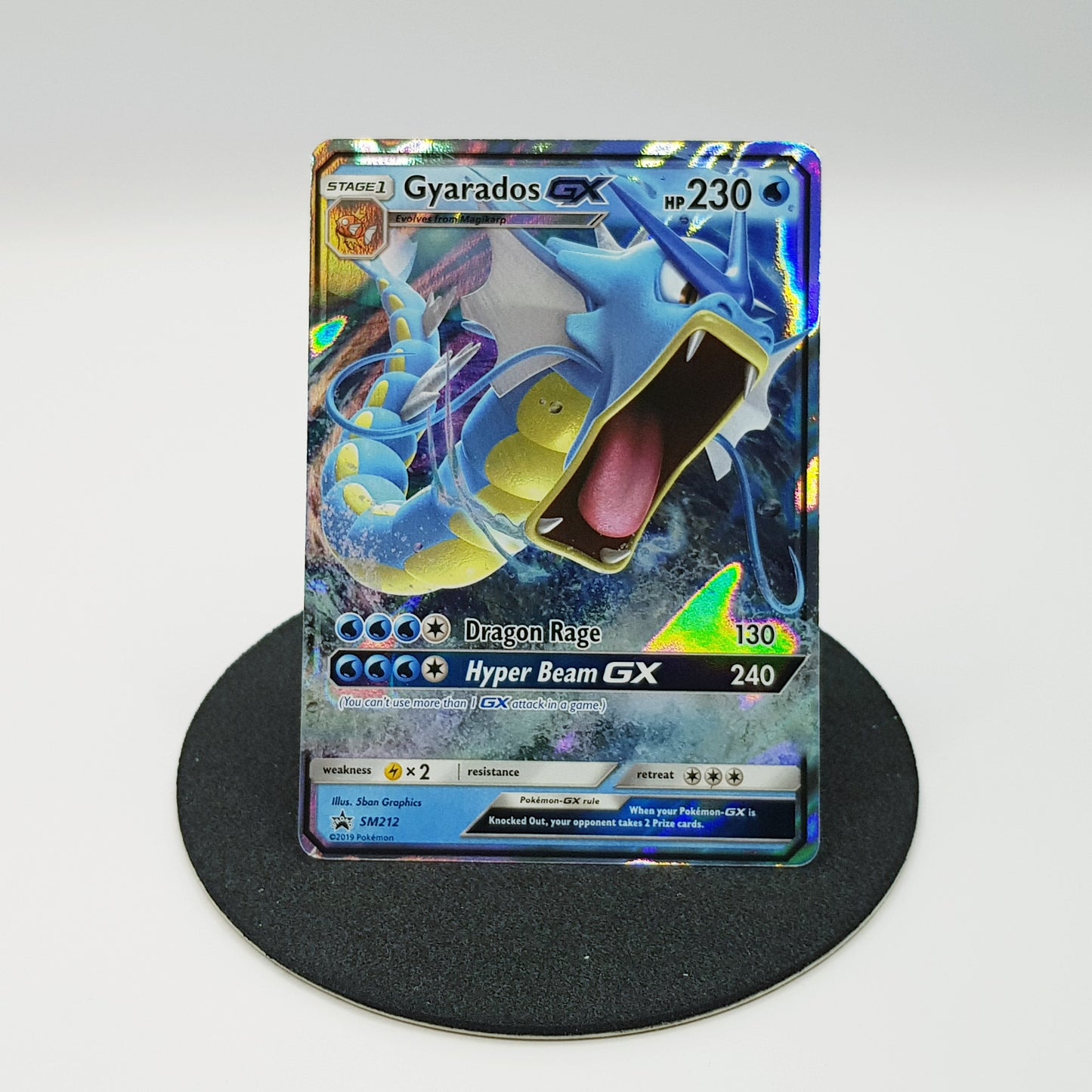 Pokemon Card Gyarados GX SM212 rare holo Fullart Black Star Promo Mint