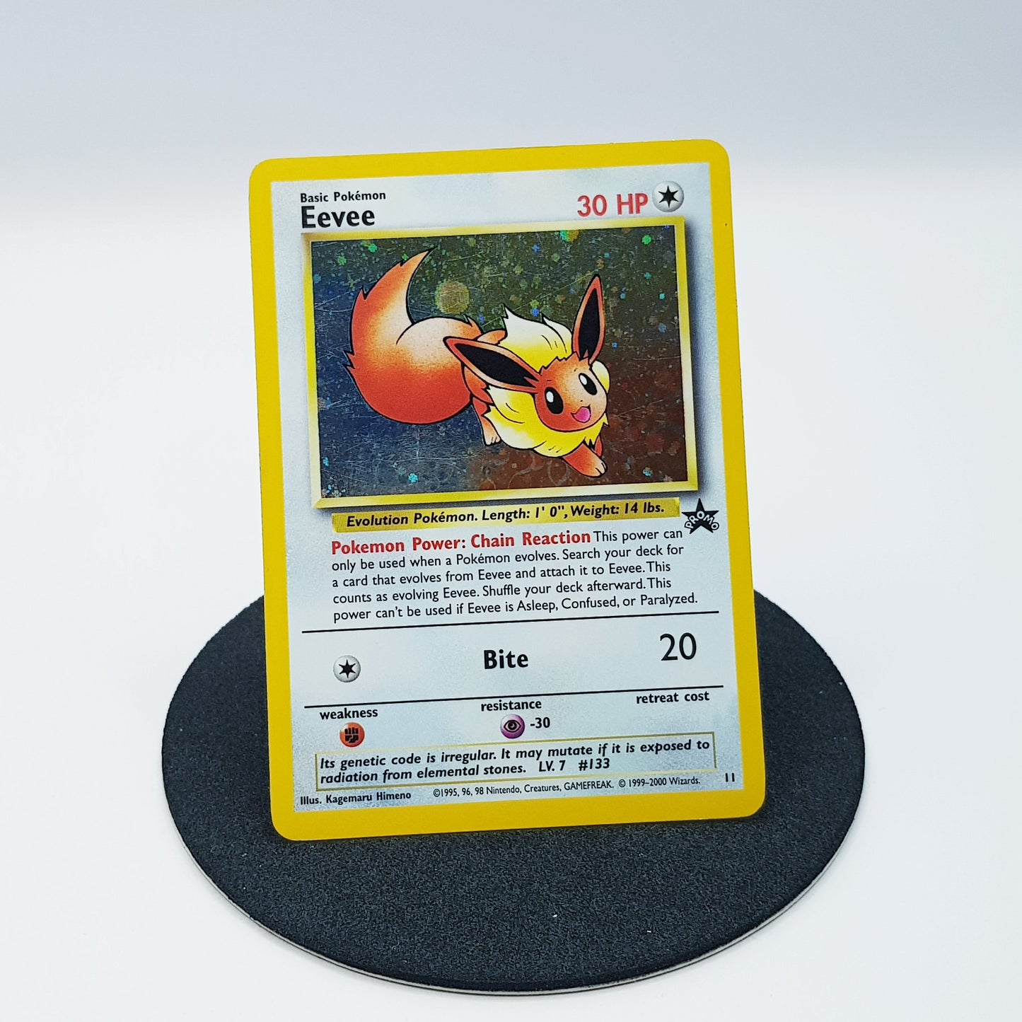 Pokemon Card Eevee #11 rare holo Black Star Promo EN