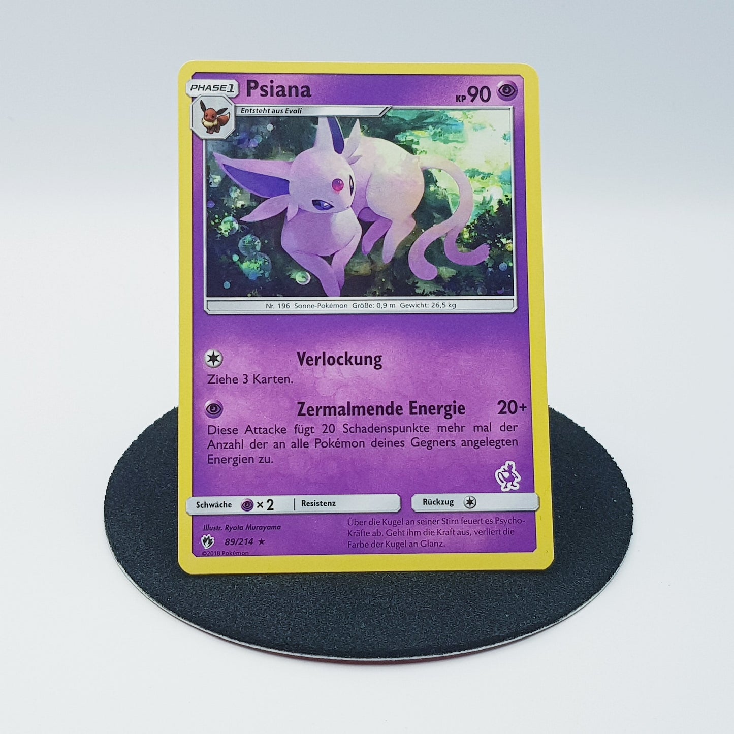 Psiana 89/214 Sonne & Mond - Echo des Donners MINT 2018 DE - Pokemon Karte