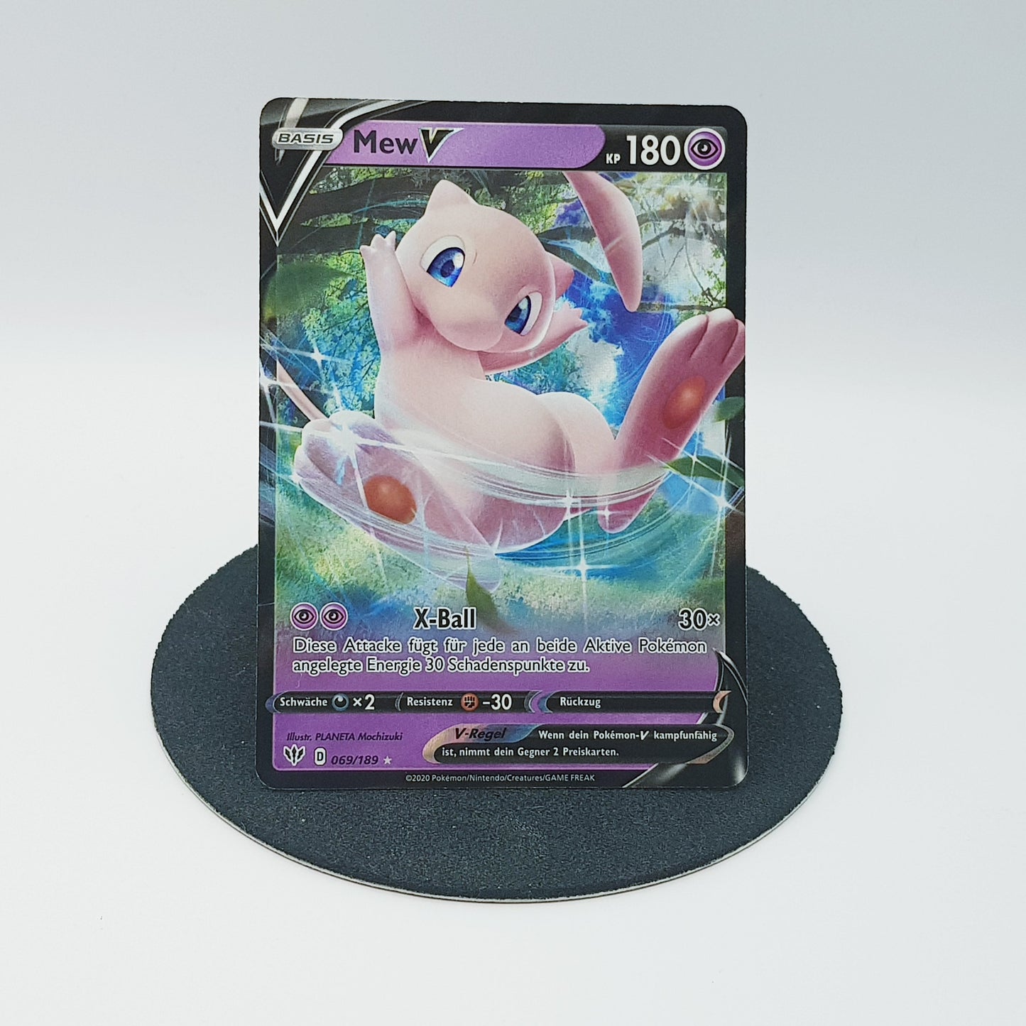 Mew V 069/189 rare holo - Schwert & Schild - Flammende Finsternis 2020 - DE - Pokemon