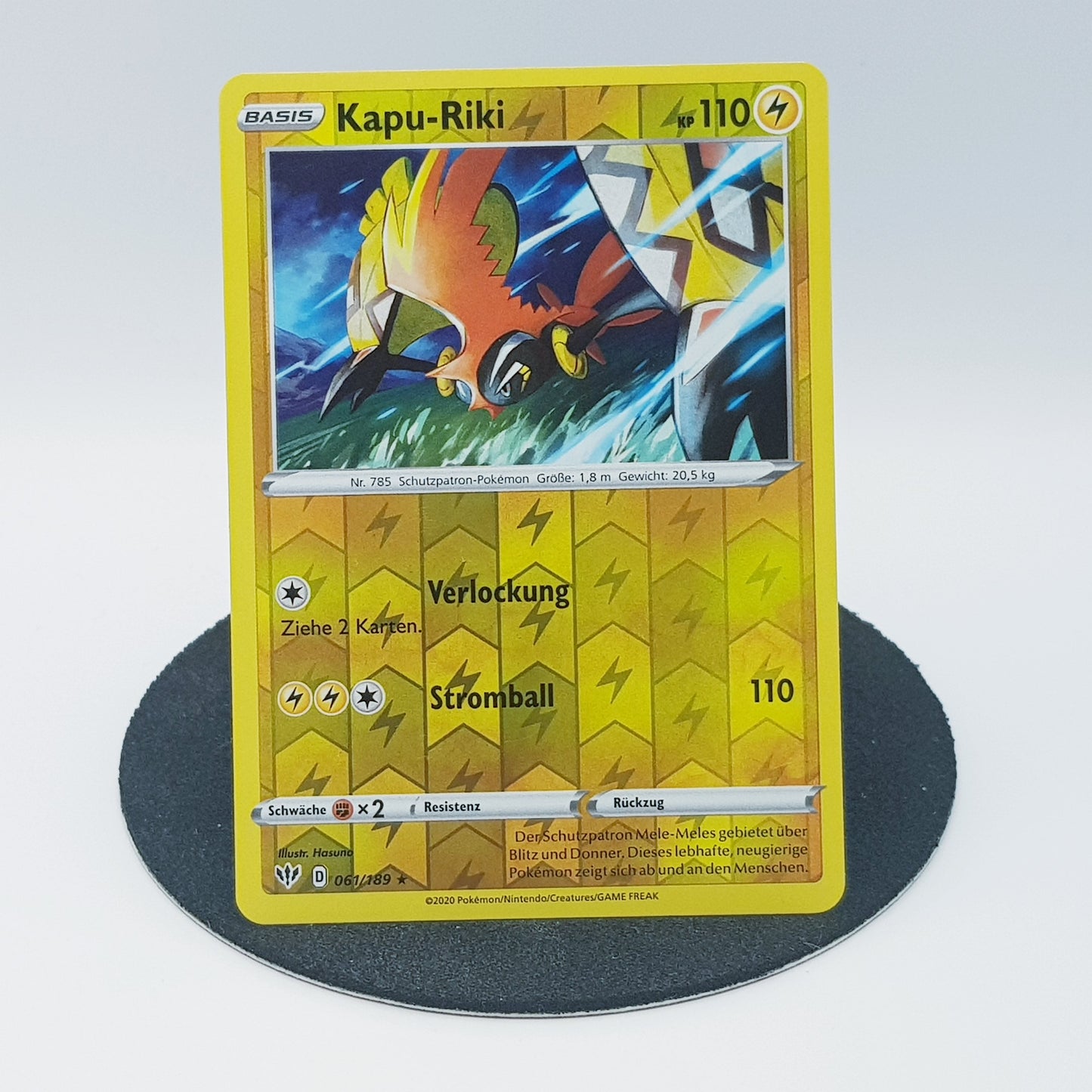 Kapu-Riki 061/189 rare holo - Schwert & Schild - Flammende Finsternis 2020 - DE - Pokemon