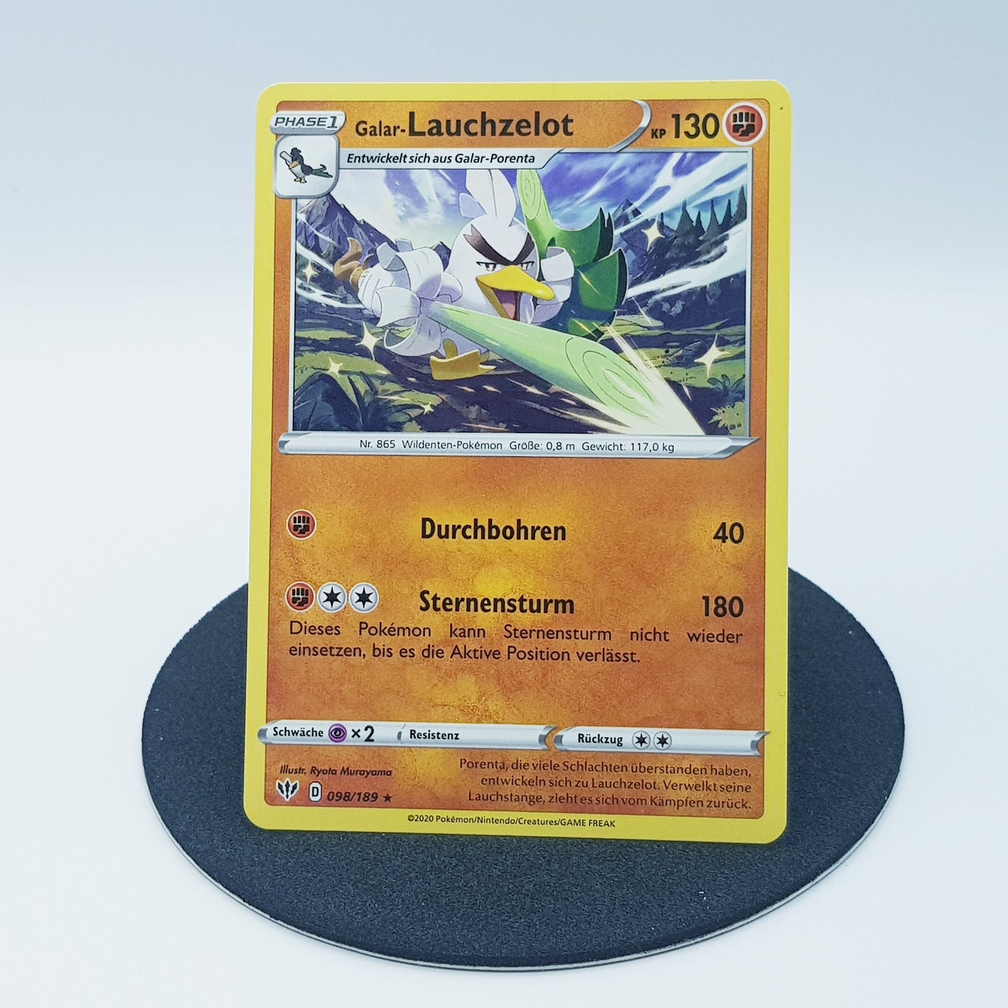 Galar-Lauchzelot 098/189 rare - Schwert & Schild - Flammende Finsternis 2020 - DE - Pokemon