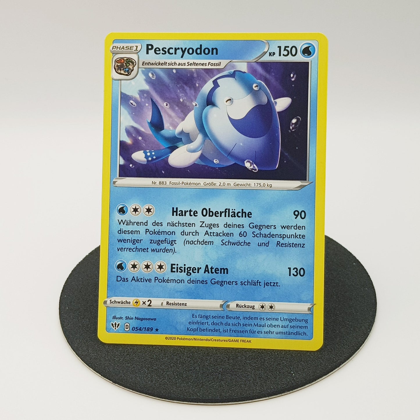 Pescryodon 054/189 rare - Schwert & Schild - Flammende Finsternis 2020 - DE - Pokemon