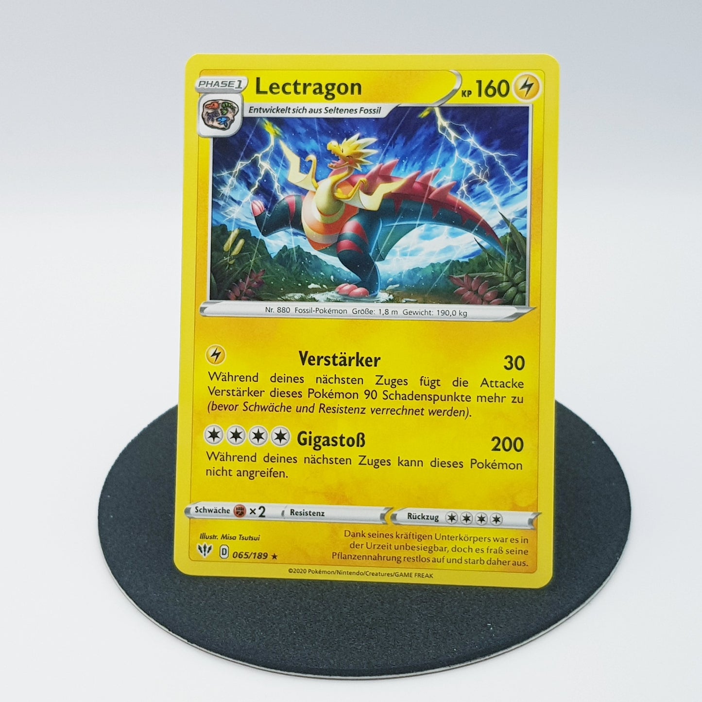 Lectragon 065/189 rare - Schwert & Schild - Flammende Finsternis 2020 - DE - Pokemon