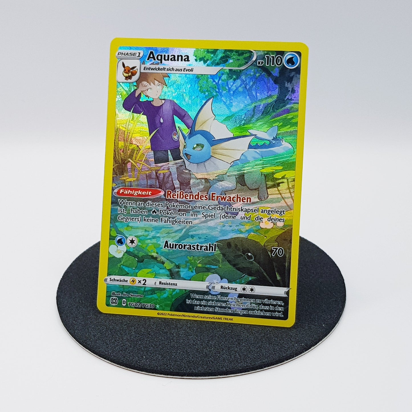 Aquana TG02/TG30 rare holo Schwert & Schild - Strahlende Sterne 2022 DE Pokemon