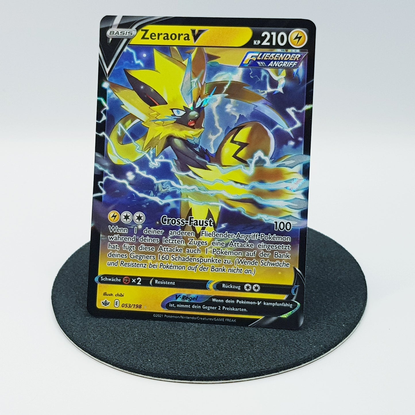 Zeraora V 053/198 ultra rare holo Fullart - Schaurige Herrschaft 2021 DE Pokemon
