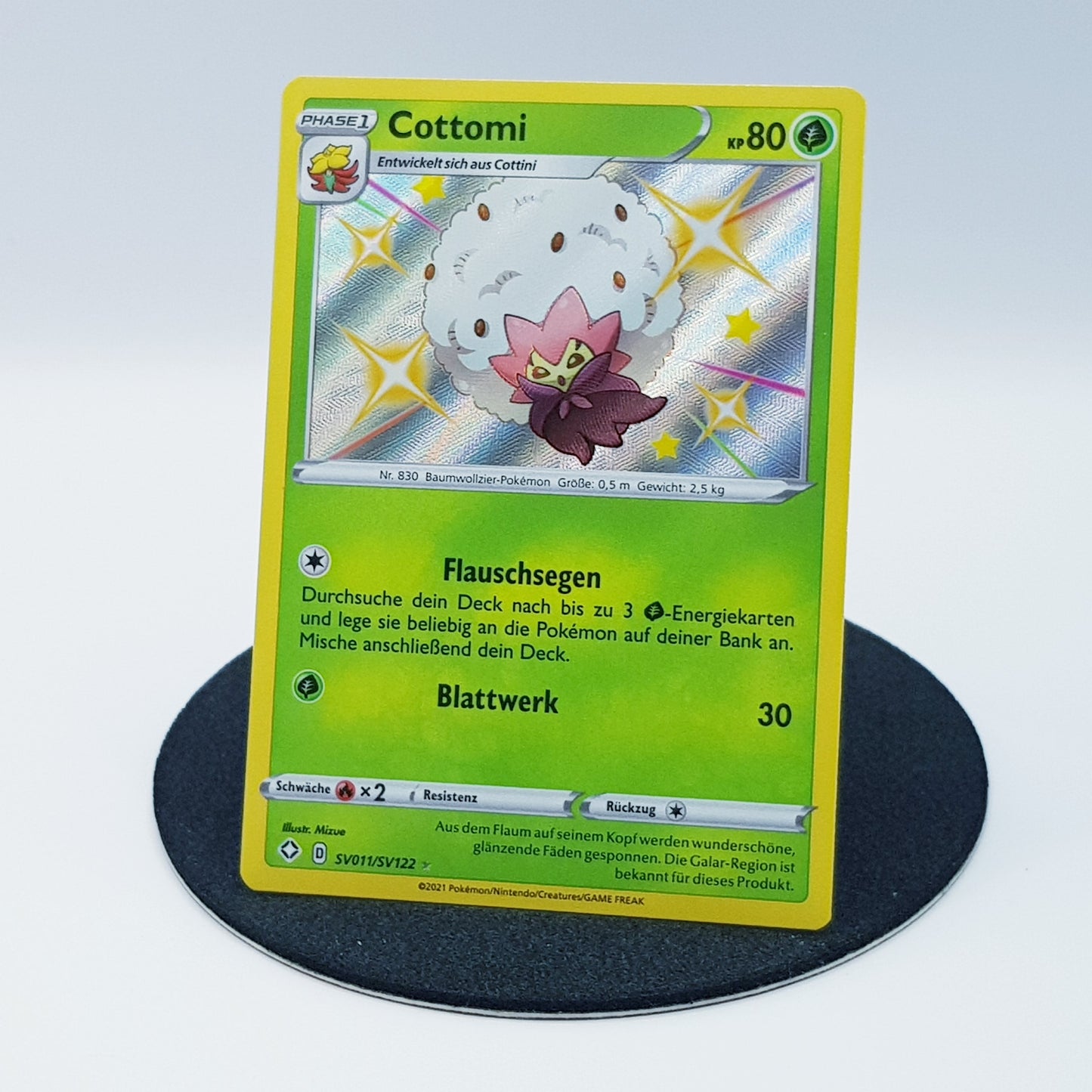 Cottomi SV011/SV122 ultra rare holo - Glänzendes Schicksal 2021 DE Pokemon