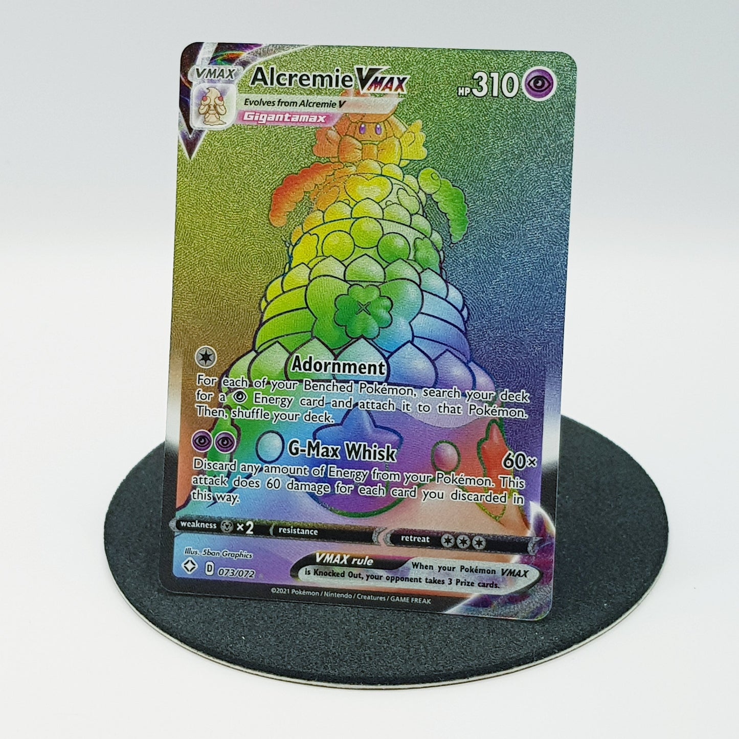 Alcremie VMAX 073/072 secret rare holo Rainbow - Shining Fates 2021 EN Pokemon