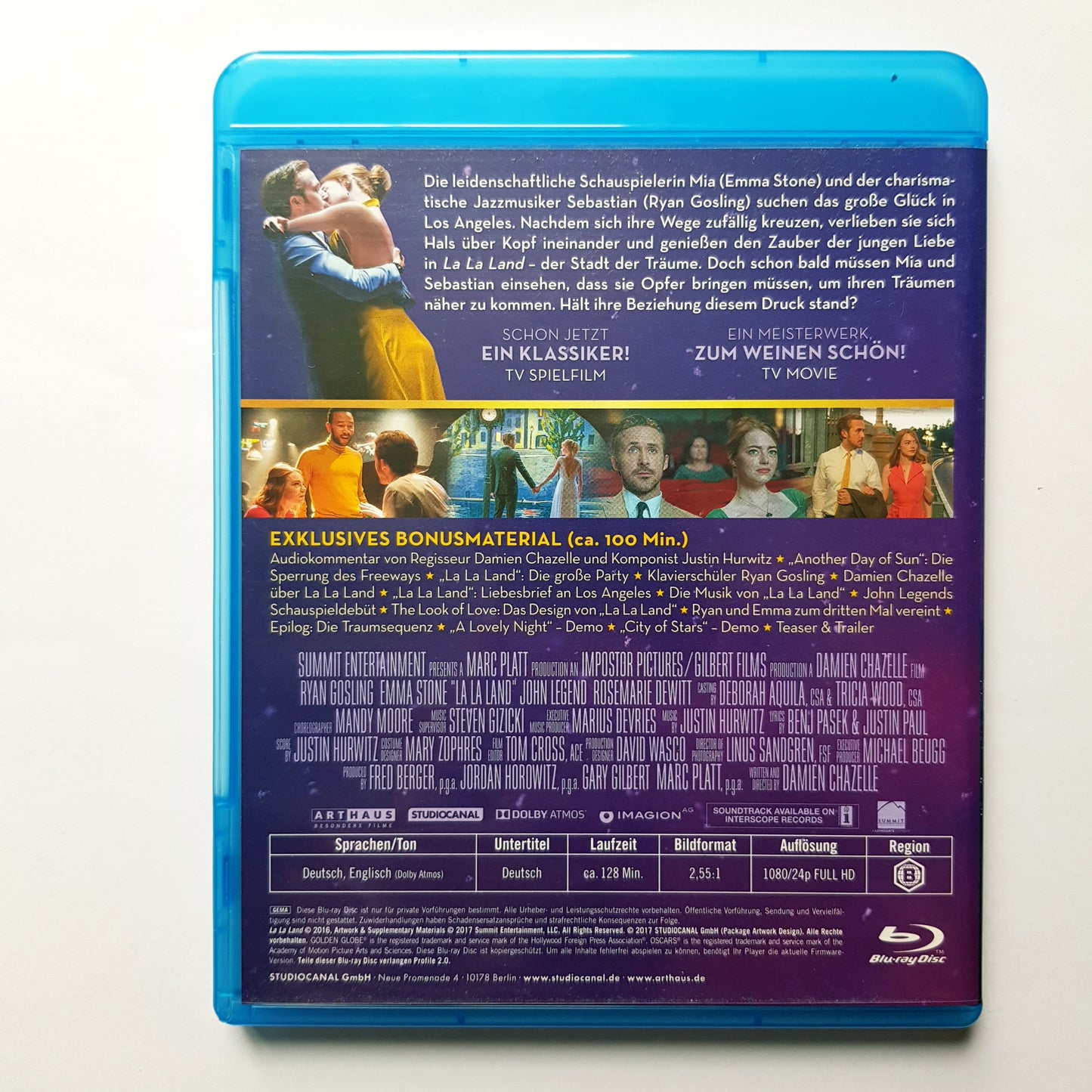 La La Land - Ryan Gosling & Emma Stone - Blu Ray Zustand sehr gut