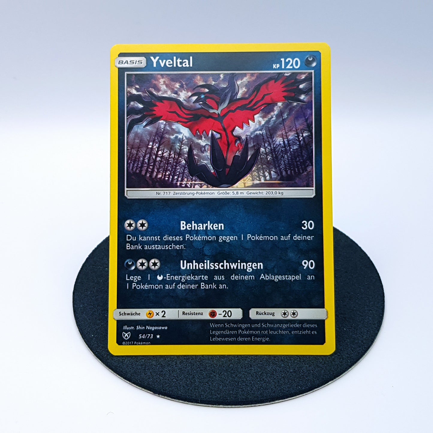 Yveltal 54/73 rare holo Sonne & Mond Schimmernde Legenden 2017 DE Pokemon