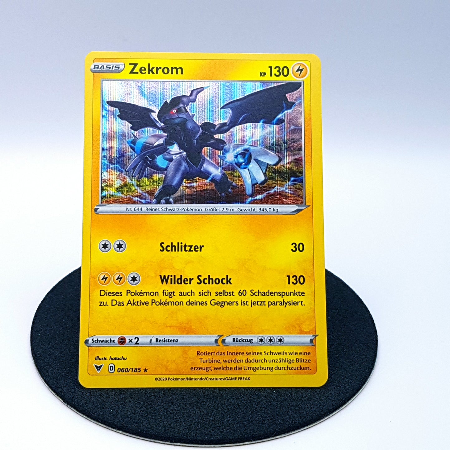 Zekrom 060/185 rare holo Schwert & Schild Farbenschock 2020 DE Pokemon