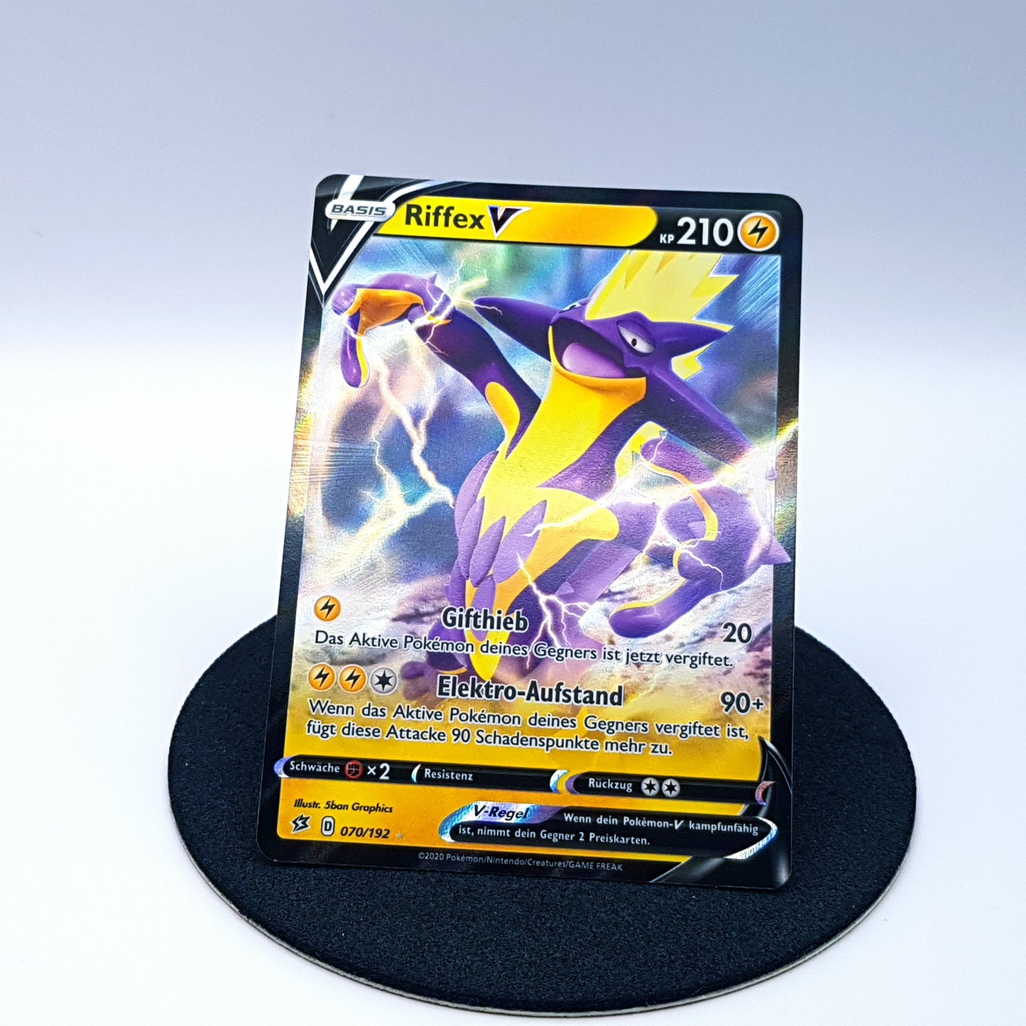 Riffex 070/192 rare Full Art holo Schwert & Schild Clash der Rebellen 2020 Pokemon