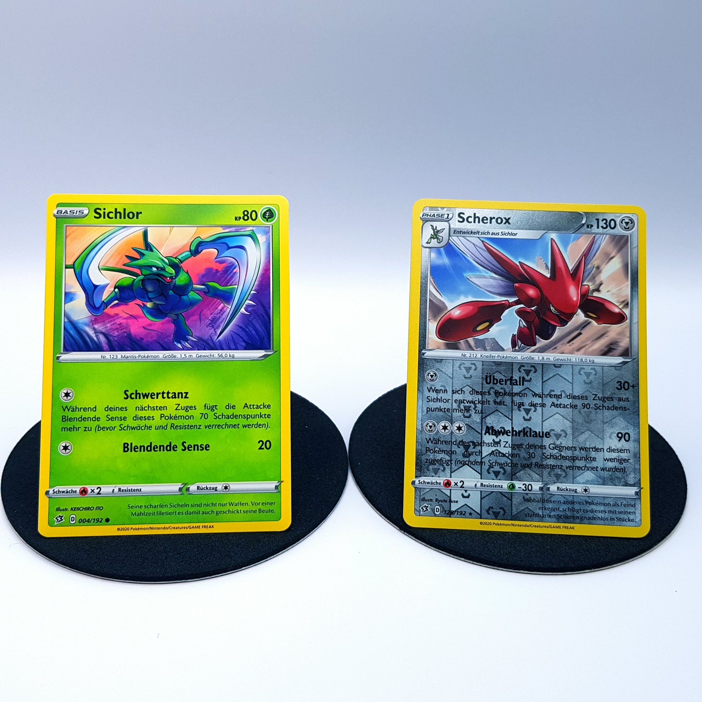 Sichlor 004/192 Scherox 128/192 rare reverse holo Clash der Rebellen 2020 Pokemon