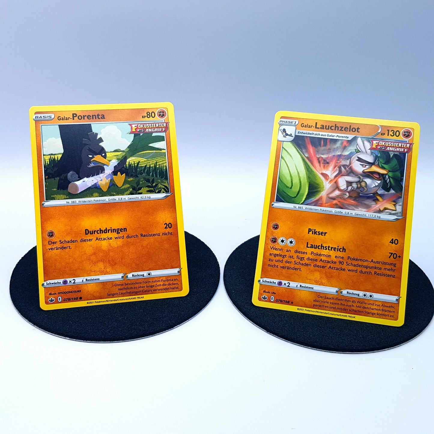 Porenta 078/198 Lauchzelot 079/198 rare Schaurige Herrschaft  2021 DE Pokemon