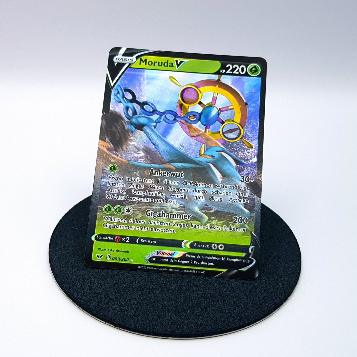 Moruda 009/202 rare Full Art holo Schwert & Schild 2020 DE Pokemon