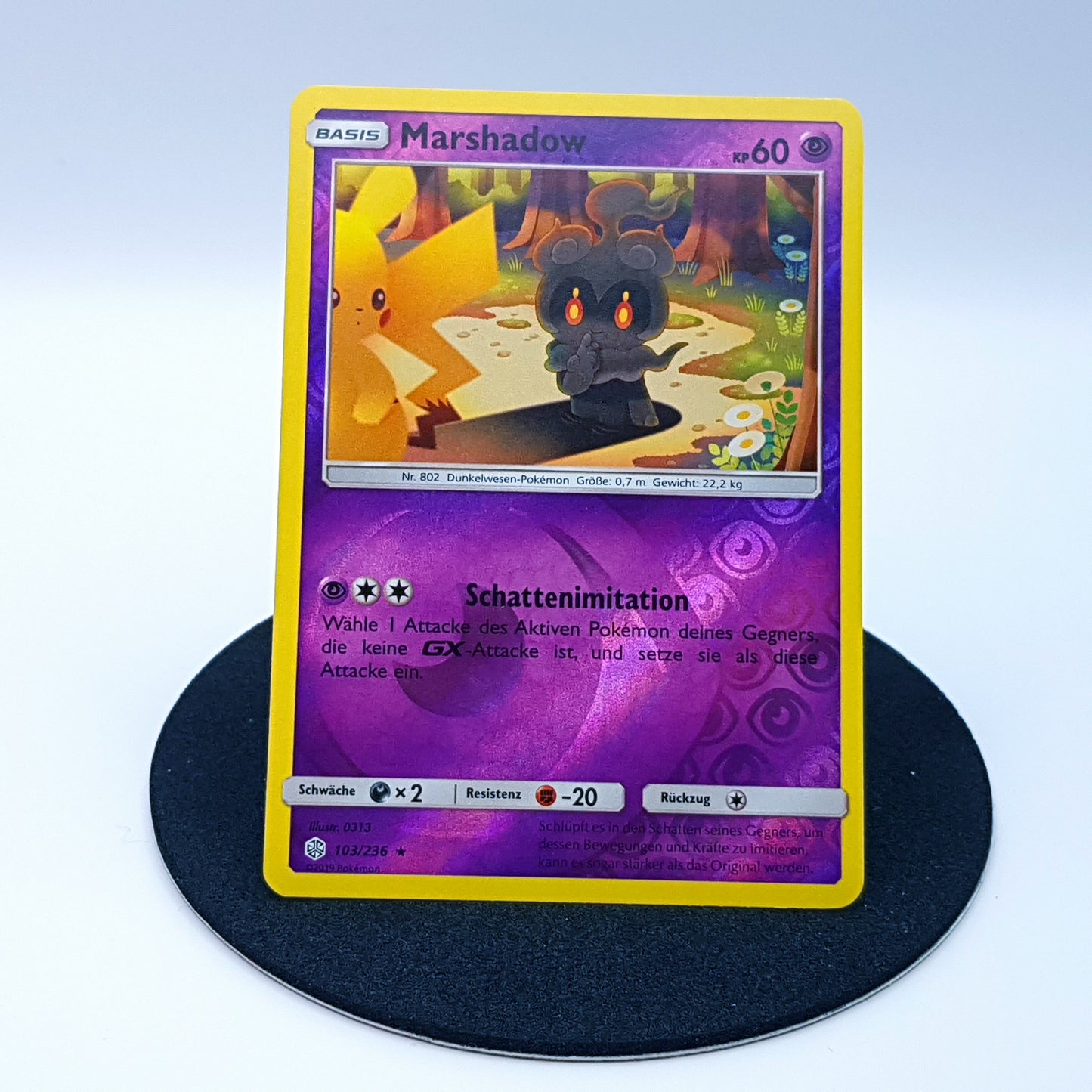 Marshadow 103/236 rare reverse holo Sonne & Mond Welten im Wandel Pokemon