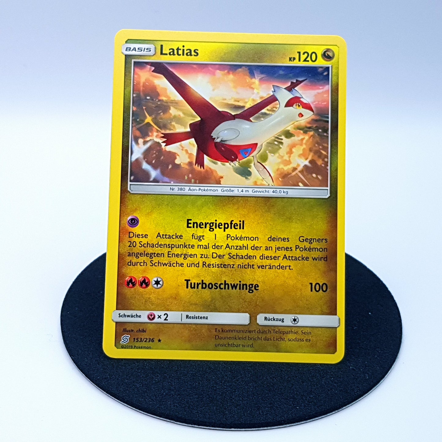 Latias 153/236 rare SM Bund der Gleichgesinnten 2019 DE Pokemon
