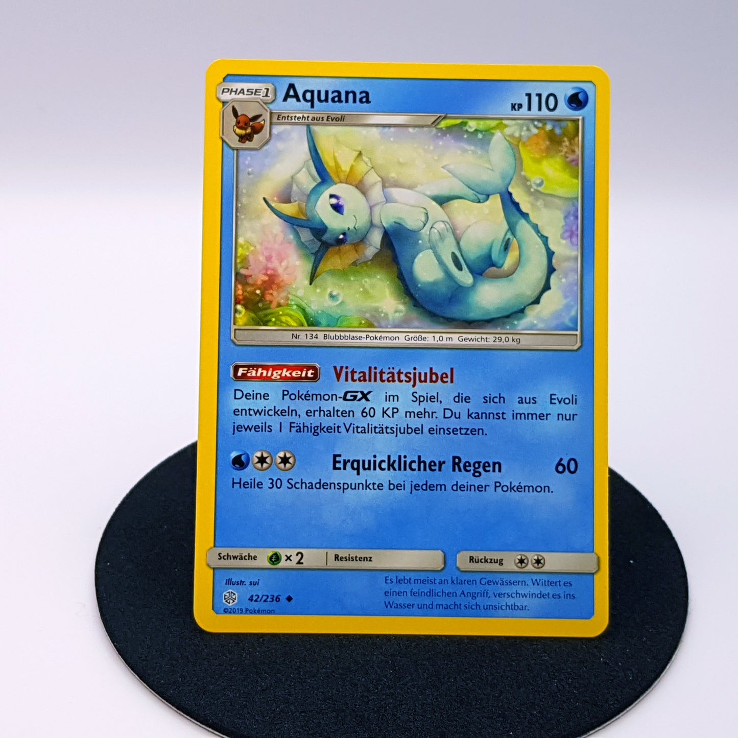 Aquana 42/236 rare Sonne & Mond Welten im Wandel 2019 DE Pokemon