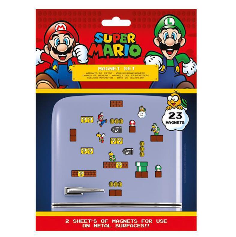 Super Mario Magnet Set Nintendo Kühlschrankmagnete (23 Stück)