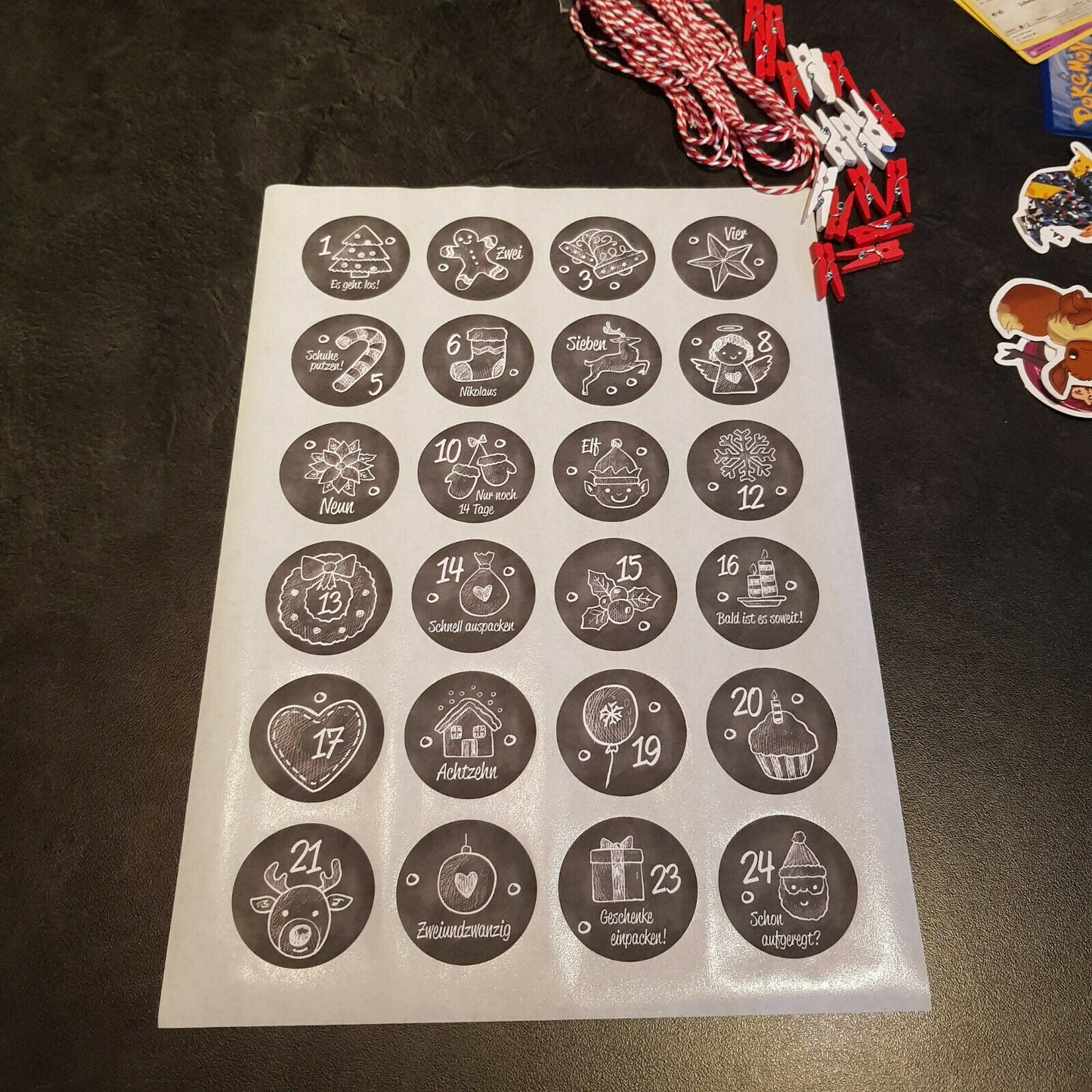 DIY Pokemon Adventskalender Karten, Figuren, Sticker & mehr - Weihnachtskalender Kinder
