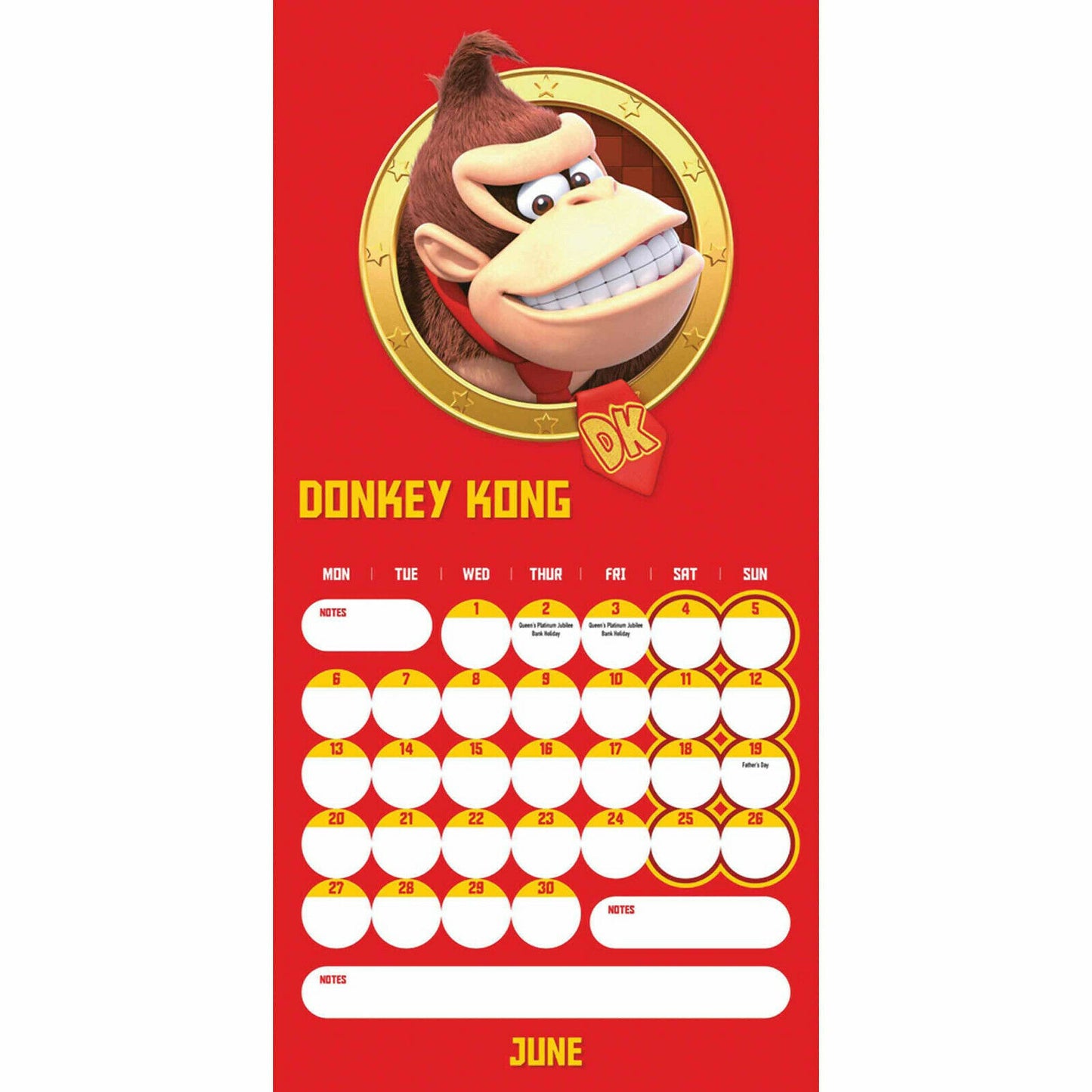 Super Mario Wandkalender / Kalender für Kinder 2022