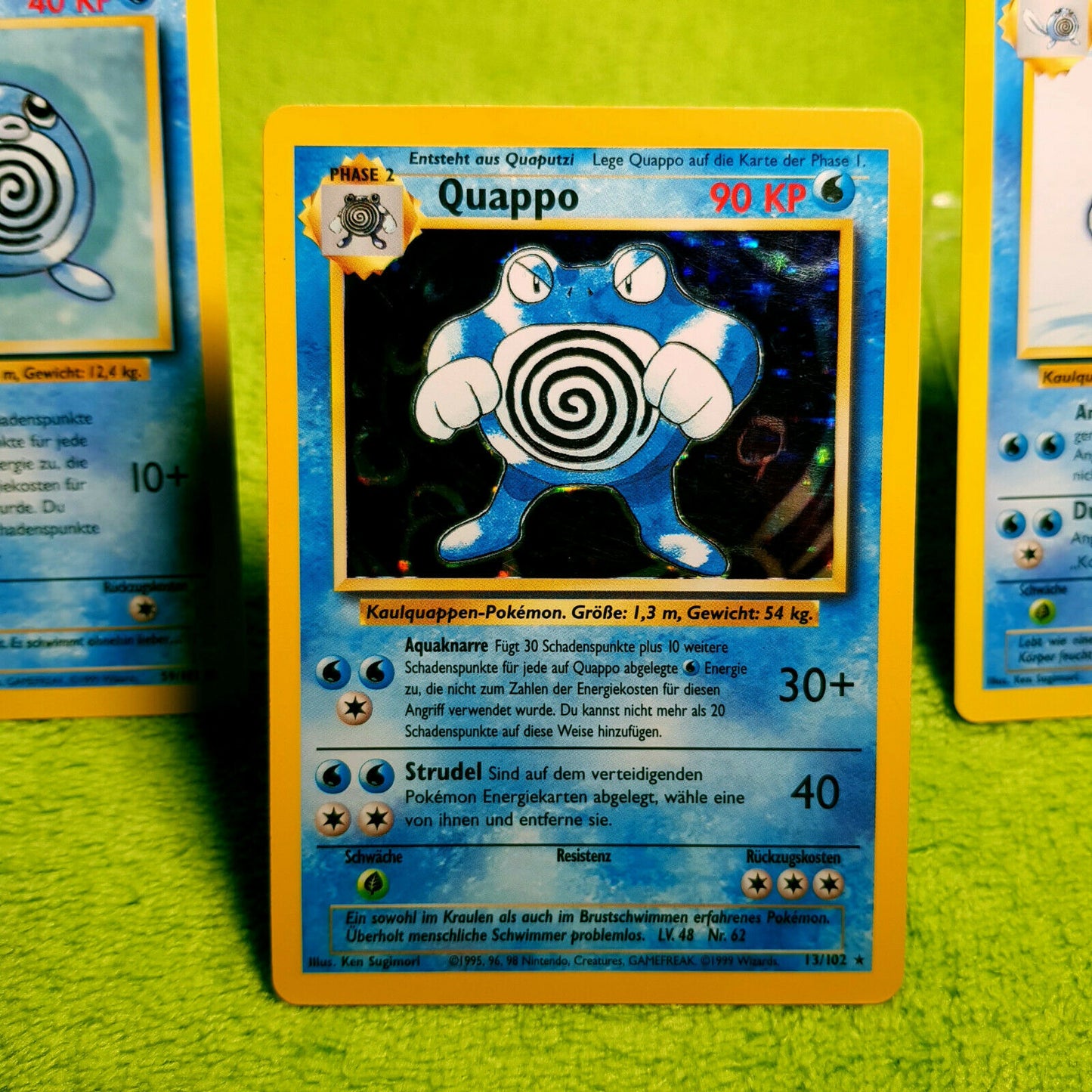 Pokemon - Quapsel 59/102 Quaputzi 38/102 Quappo 13/102 holo - Base Set (1999)