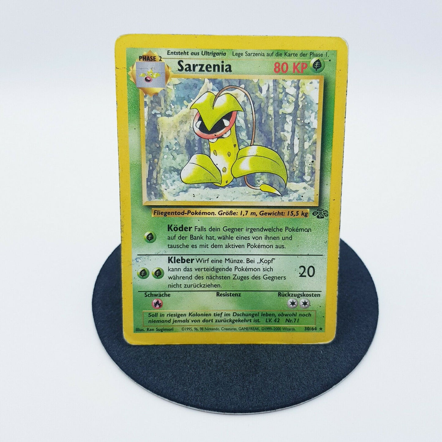 Pokemon Karte - Sarzenia 30/64 rare Dschungel Set 2000 deutsch