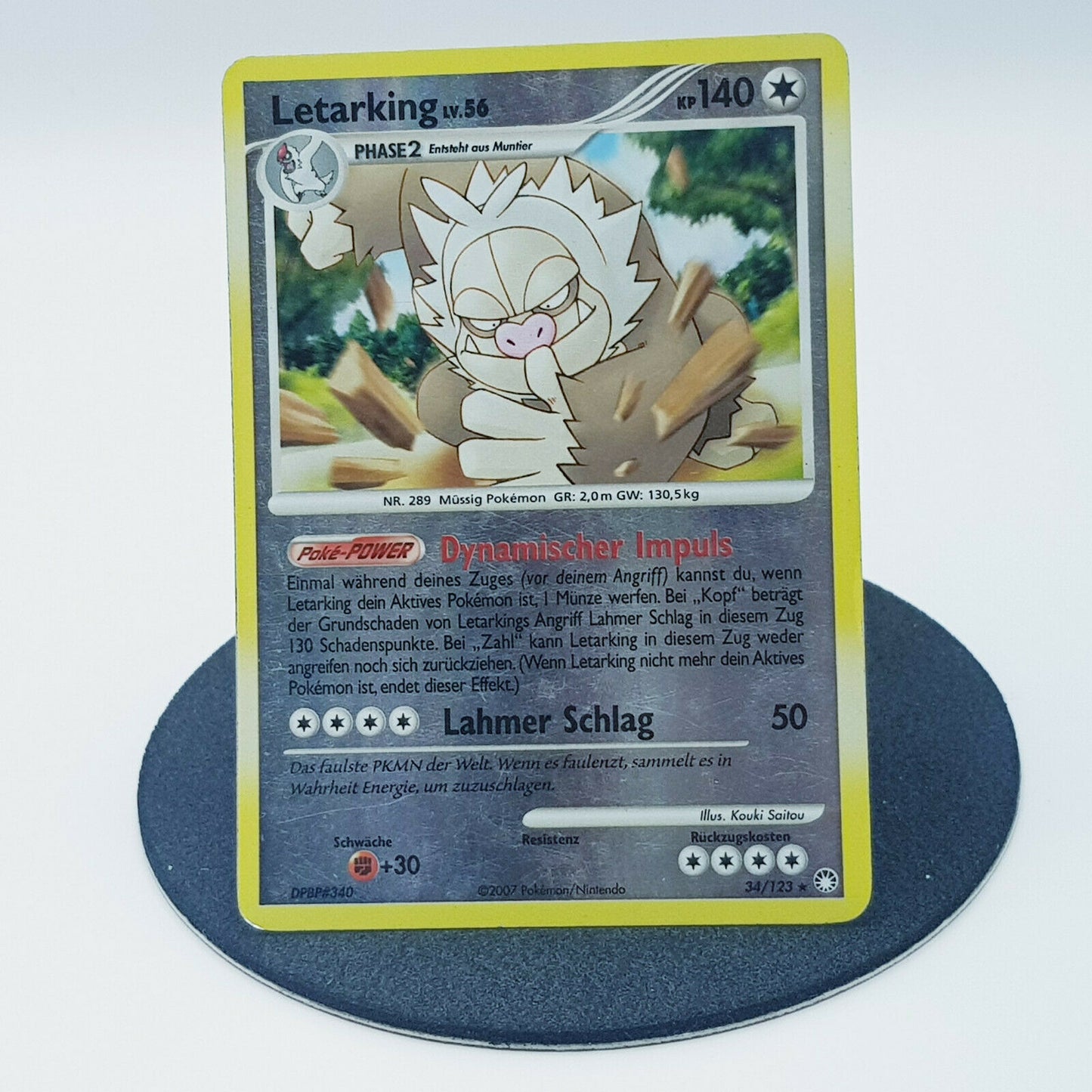 Pokemon Card Letarking 34/123 holo rare Diamant & Perl 2007