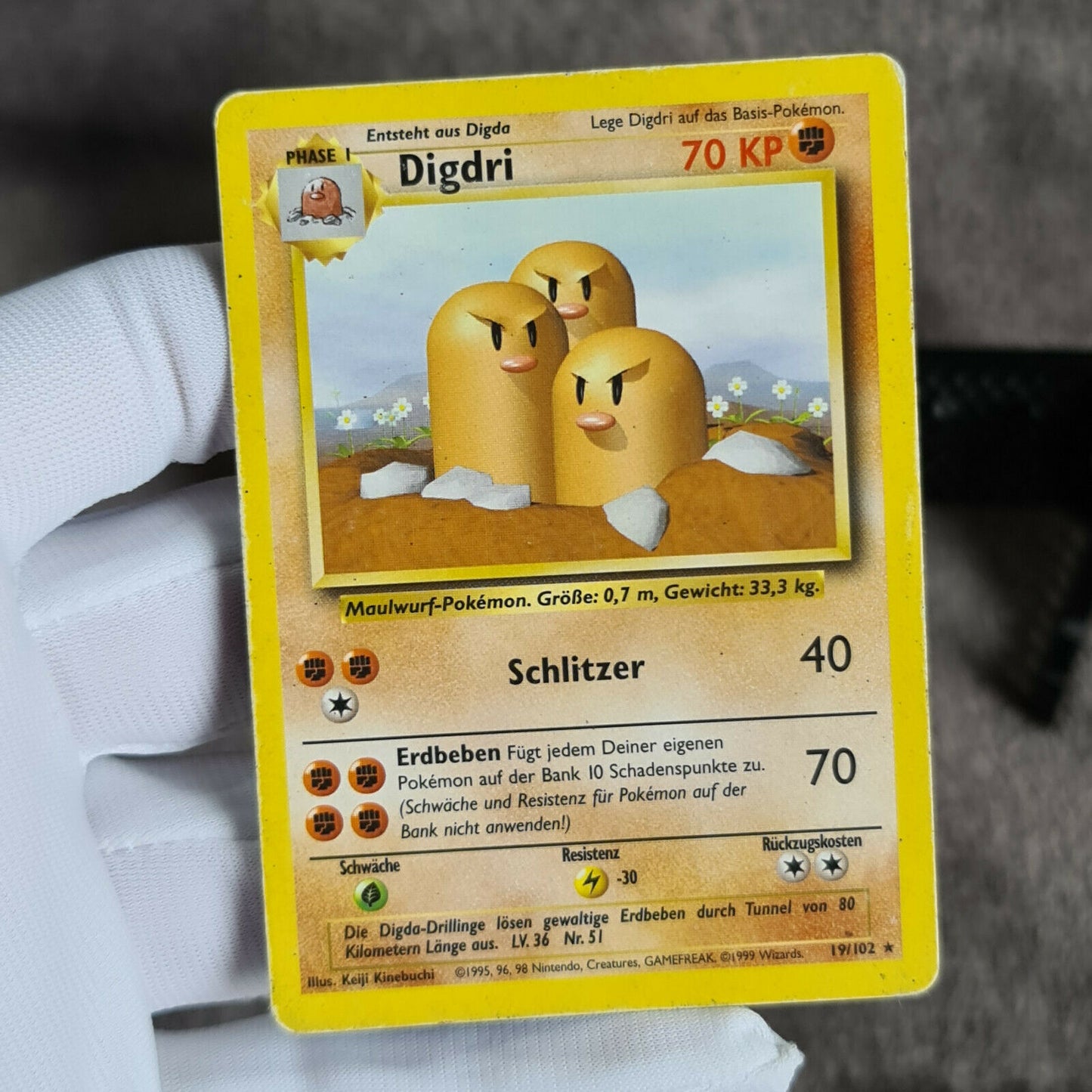 Pokemon Karten | Digda 47/102 | Digdri 19/102 | TCG | deutsch | 1999