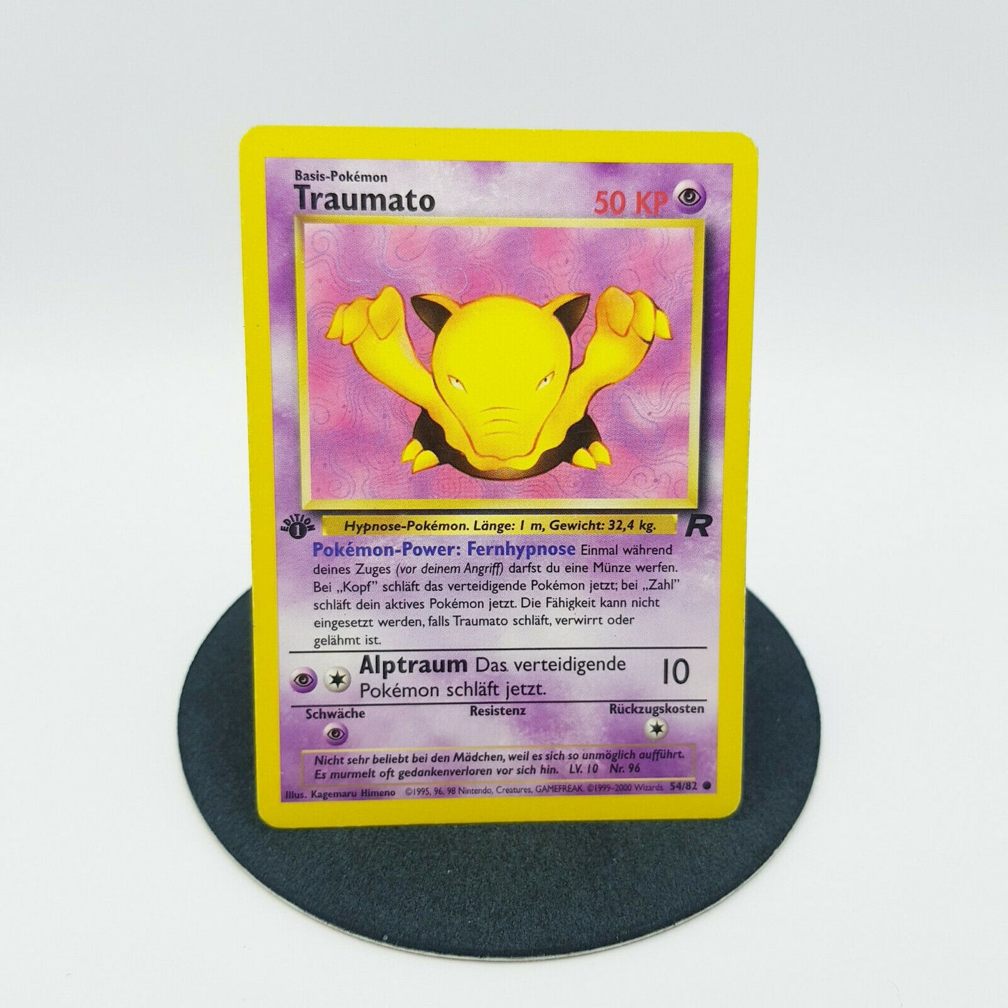 Pokemon Karte - Traumato 54/82 1. Edition Team Rocket 2000 Near Mint
