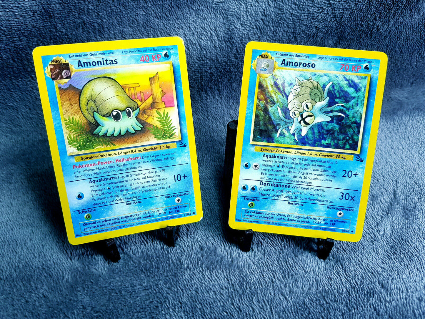 Pokemon Karten Full Set | Amonitas 53/62 & Amoroso 40/62 | deutsch