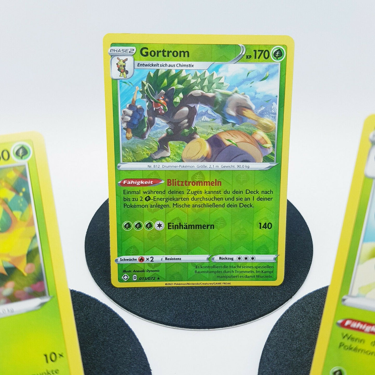 Pokemon Karten - Chimpep 011/072 Chimstix 012/72 Gortrom 013/072 holo MINT