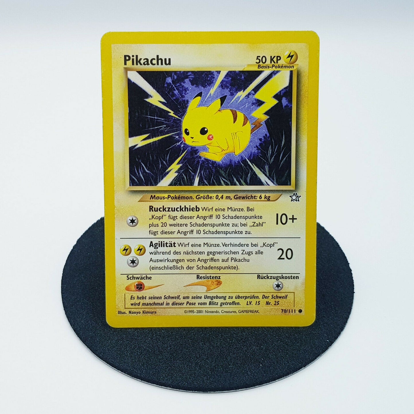 Pokemon Card Pikachu 70/111 Neo Genesis 2001 Near Mint