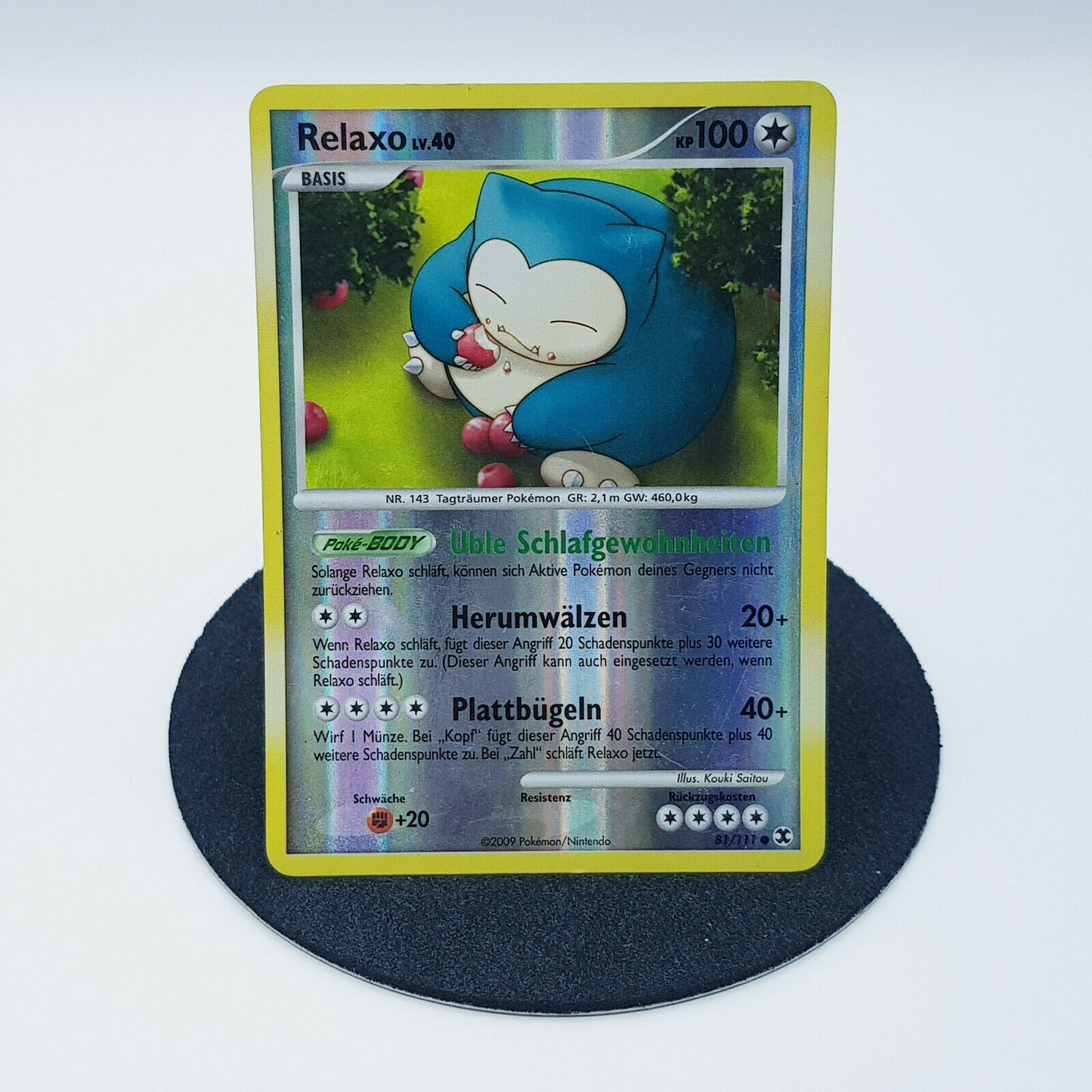 Pokemon Card Relaxo 81/111 holo Neo Genesis 2001 Near Mint