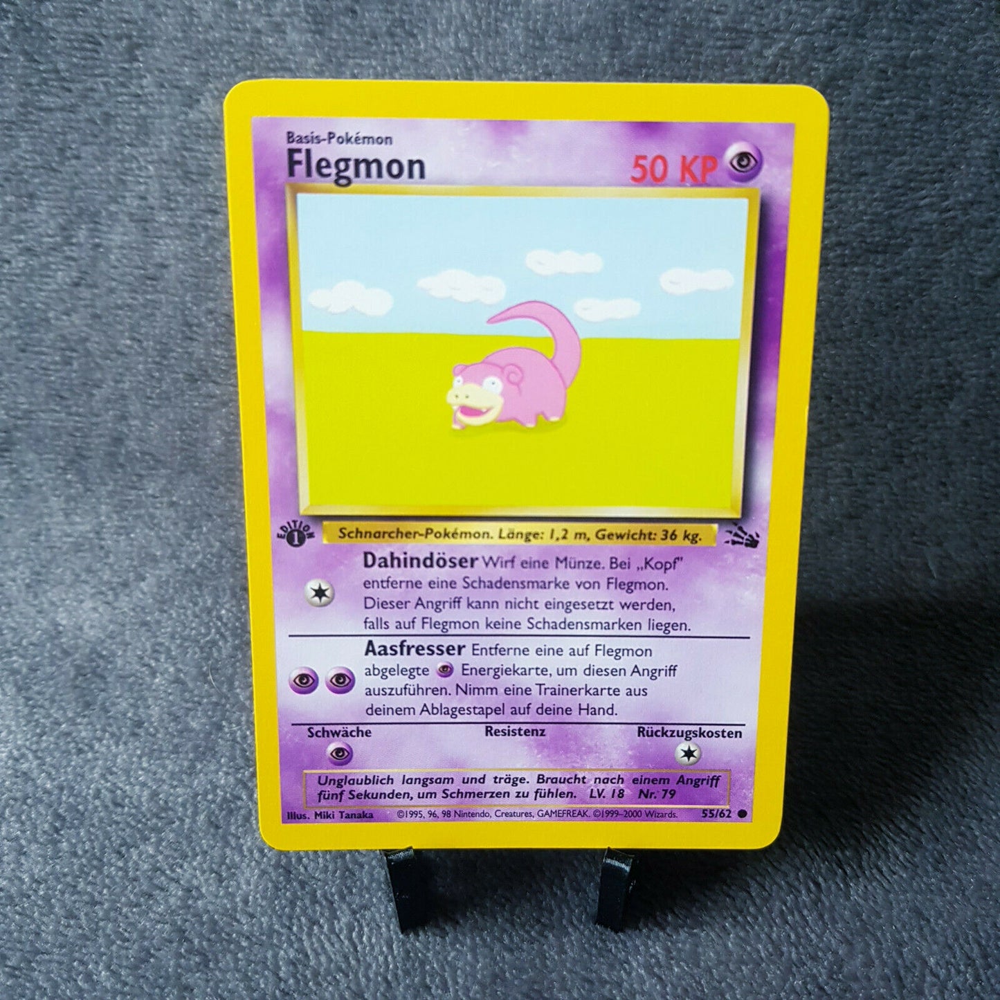 Pokemon - Flegmon 55/62 - 1. Edition - Fossil Set (2000) - MINT