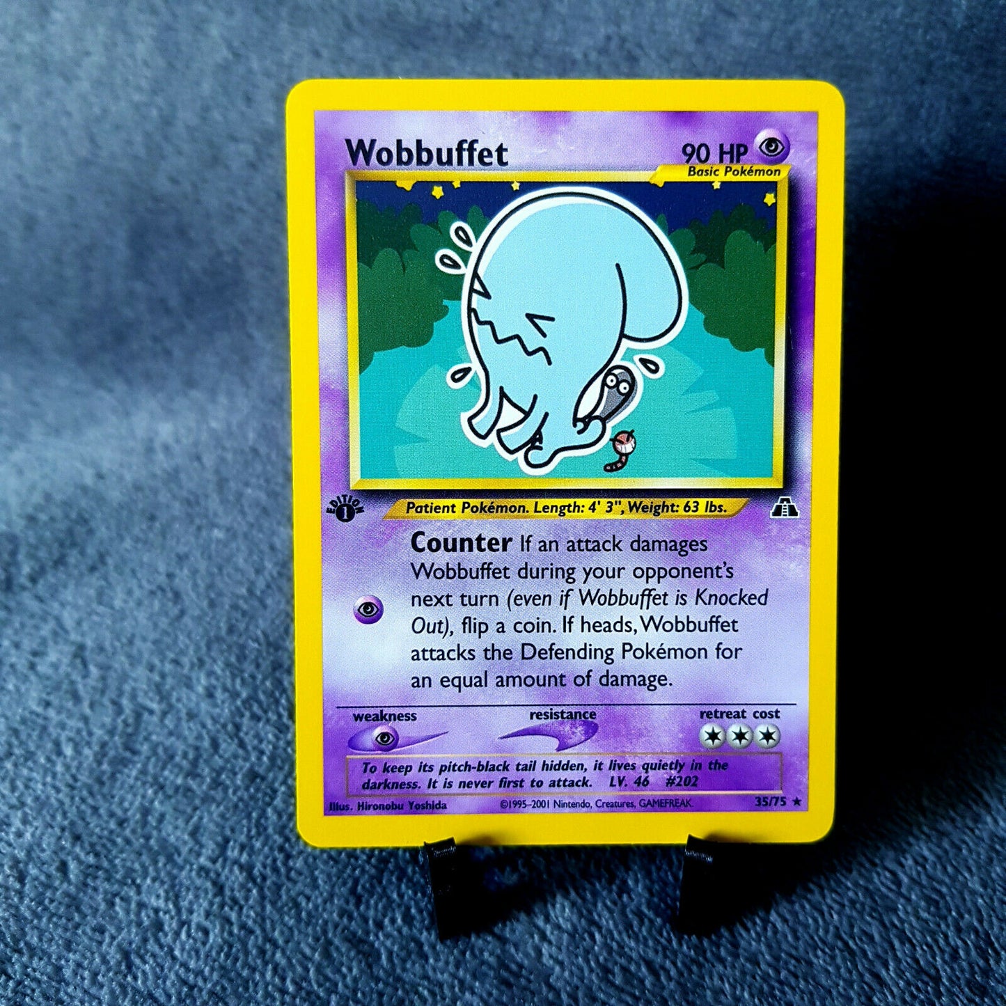 Pokemon - Wobbuffet 35/75 - 1st Edition - Neo Discovery 2001 - Near Mint